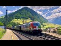 Zugverkehr auf der Brennerbahn im Sommer 2020 | Sankt Jodok am Brenner [4K]