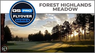 GSPro Course Flyover - Forest Highlands - Meadow - Designed by CopySlice