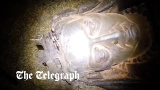 video: Watch: Queen Victoria statue toppled by vandals in Australia