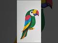 How to draw a colourful PARROT Multicolour parrot sketchart🦜🦜🦜🦜🦜🦜🦜🦜🦜🦜❤️❤️❤️❤️