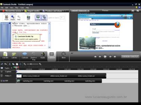 CAMTASIA STUDIO aula 18   Caption