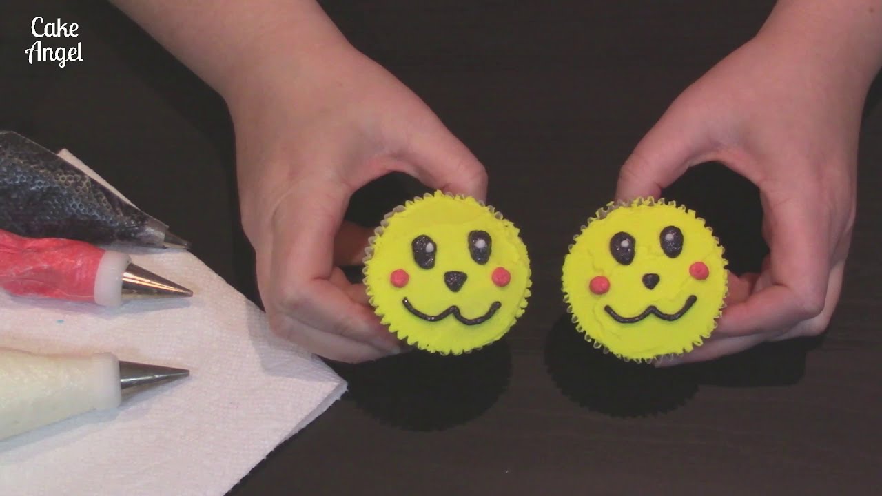 The cutest buttercream Pikachu Pokemon cupcake | Kids Cupcake Decorating