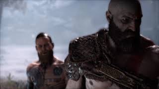 God of War (2018) - First Boss Battle Gameplay - Standard PS4
