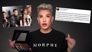 james charles MOCKS his own new palette...