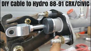 DIY Cable to Hydraulic Conversion on 8891 Honda CRX CIVIC EF Wagon Sedan Hatchback