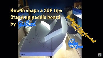 How to shape a stand up paddle surfboard demo/tips #paulcartersurfboards