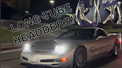 (FIRST VIDEO) Putting Speed Engineering ￼along tube headers on my c5 Z06. Before and after at end 