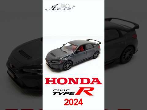 Машинка Kinsmart Honda Civic Type R 2024 Синяя KT5472W, видео 1
