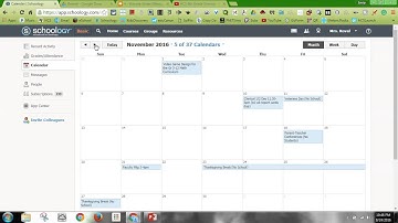 Schoology - Using the Calendar for Events & Assignments