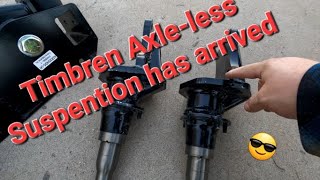 Timbren Axleless 4' lift Suspention unboxing and Mockup for Overland Camper / Build Series Part 2