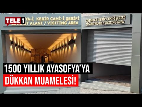 Ayasofya'nın kapısına kepenk takıldı!