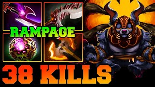 Ursa 38 Kills + 1 Rampage + 3 Ultra Kills !! Ursa Dota 2 Carry Safelane Pro Gameplay Build Guide