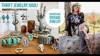 Thrifted Vintage Jewelry Haul | Repurposing Broken Jewelry | Inside My Personal Collection