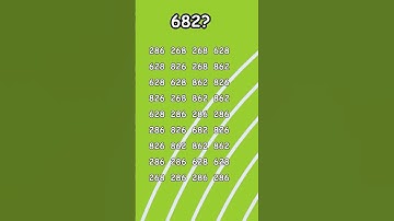 "Can You Find 682? Number Puzzle Challenge!"