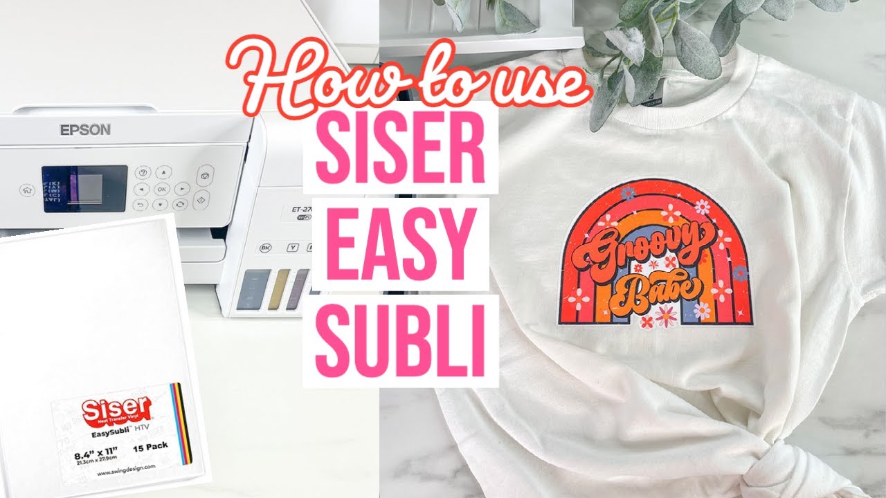 ✨ Siser Easy Subli Print and Cut with Silhouette 