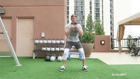 How To Do A DUMBBELL POP SQUAT | Exercise Demonstration Video and Guide