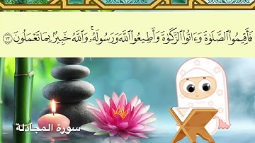القرآن الكريم (58)( سورة المجادلة ) منقول من قناة سوسو تيفي حفظها الله عز وجل وأعزها وأكرمها بكرمه