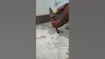 Concrete Cutting by Hammer and Chisel | Manual Masonry Work