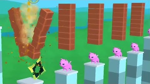 Dont Slice The Cats !! 😍 Very Relaxing & Satisfying ASMR Sounds Games level MAX GO 4 Cute Cat