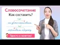 Что такое словосочетание. Как составить словосочетания?