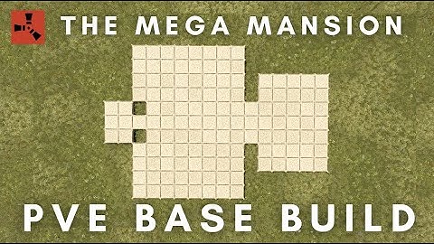 RUST PvE Base Build | The Mega Mansion