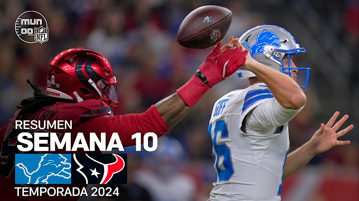 Detroit Lions vs. Houston Texans | Resumen NFL en español - Semana 10 | NFL Highlights 2024