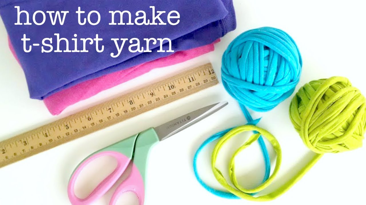 How to Make T-Shirt Yarn (Easy & Fun!) - YouTube