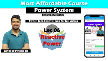 Lec 06 Reactive Power || Power System || GATE