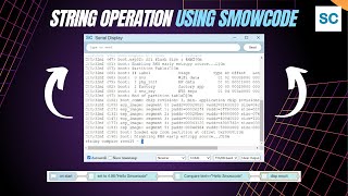 String.h Library Operation In Smowcode Project Tutorial On Esp32