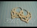 Πλεκτα Vintage Σκουλαρικια με Βελονακι/ Crochet Vintage Earrings Tutorial (english subs)