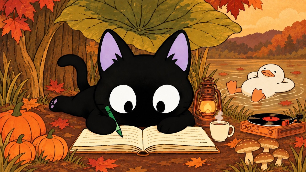 Stop Overthinking and Take the First Step 🎃 Halloween Jazz LoFi for Study, Coffee Break