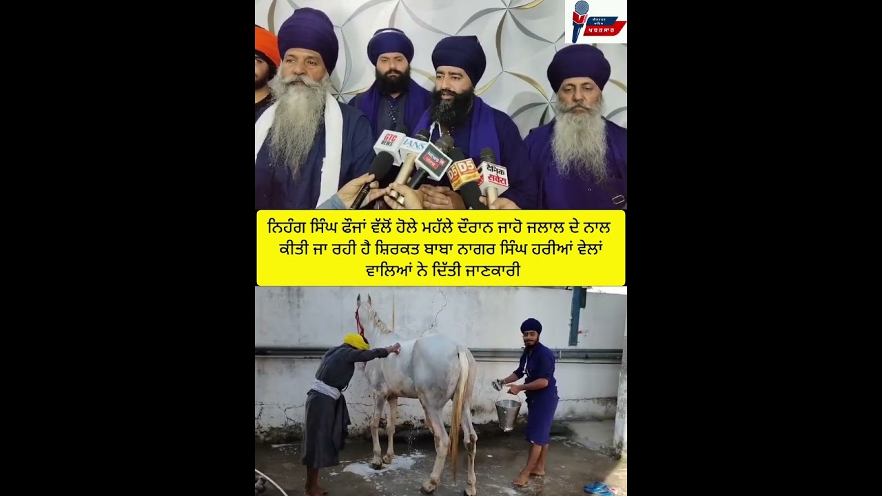 ਨਿਹੰਗ ਸਿੰਘ ਫੌਜਾਂ ਨੇ ਖਿੱਚੀ ਮਹੱਲੇ ਦੀ ਤਿਆਰੀ