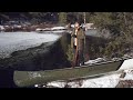 ICED IN: Paddling Frozen Lake - Winter Camping Trip in Canadian Wilderness