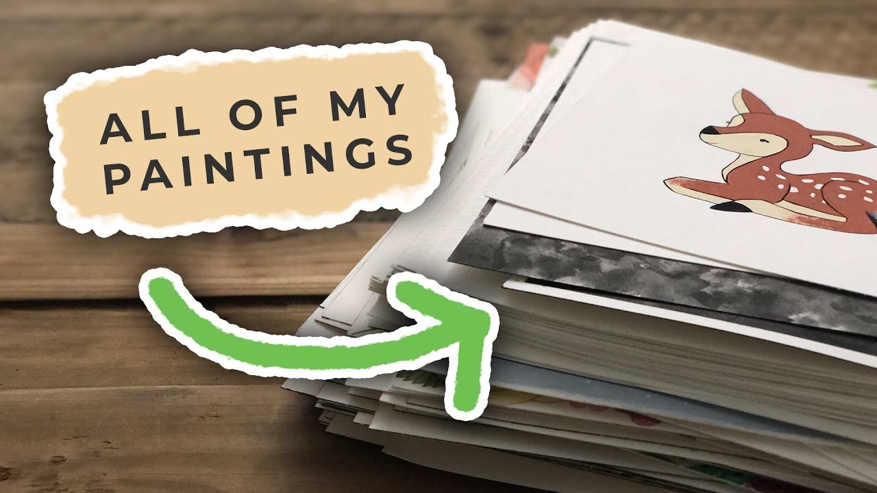 My First Sketchbook Tour All the Paintings I Have Made - YouTube