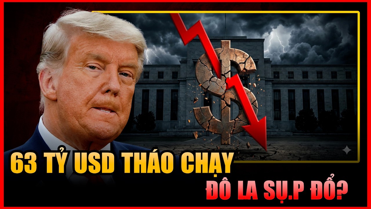BÍ ẨN 63 TỶ USD RỜI KHỎI MỸ: Báo Động Đỏ Cho Sự Sụ.p Đổ Của Đồng Đô La