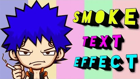 HOW TO CREATE SMOKE TEXT EFFECT | ANIMATED REVEALED