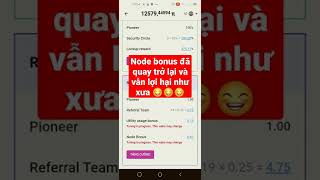 Node Bonus đã quay trở lại và lợi hại như xưa 😊😊#investtv #pinetwork #pinode #picoin