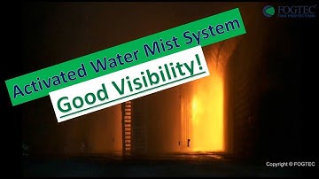 High Pressure Water Mist System with good visibility inside Tunnel