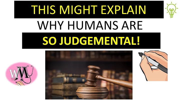 This might explain why humans are Judgemental (Don't Judge too quick!) (Judgmental people)