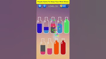 Water Color Sort Level 33💧Walk-through Solution Android #shorts #watersortpuzzle  #puzzlegame #viral
