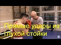 Бокс: прямые удары из глухой стойки/Boxing: straight punches from the closed guard