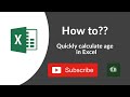 How to calculate age in Excel | Calculate age from date of birth with formulas