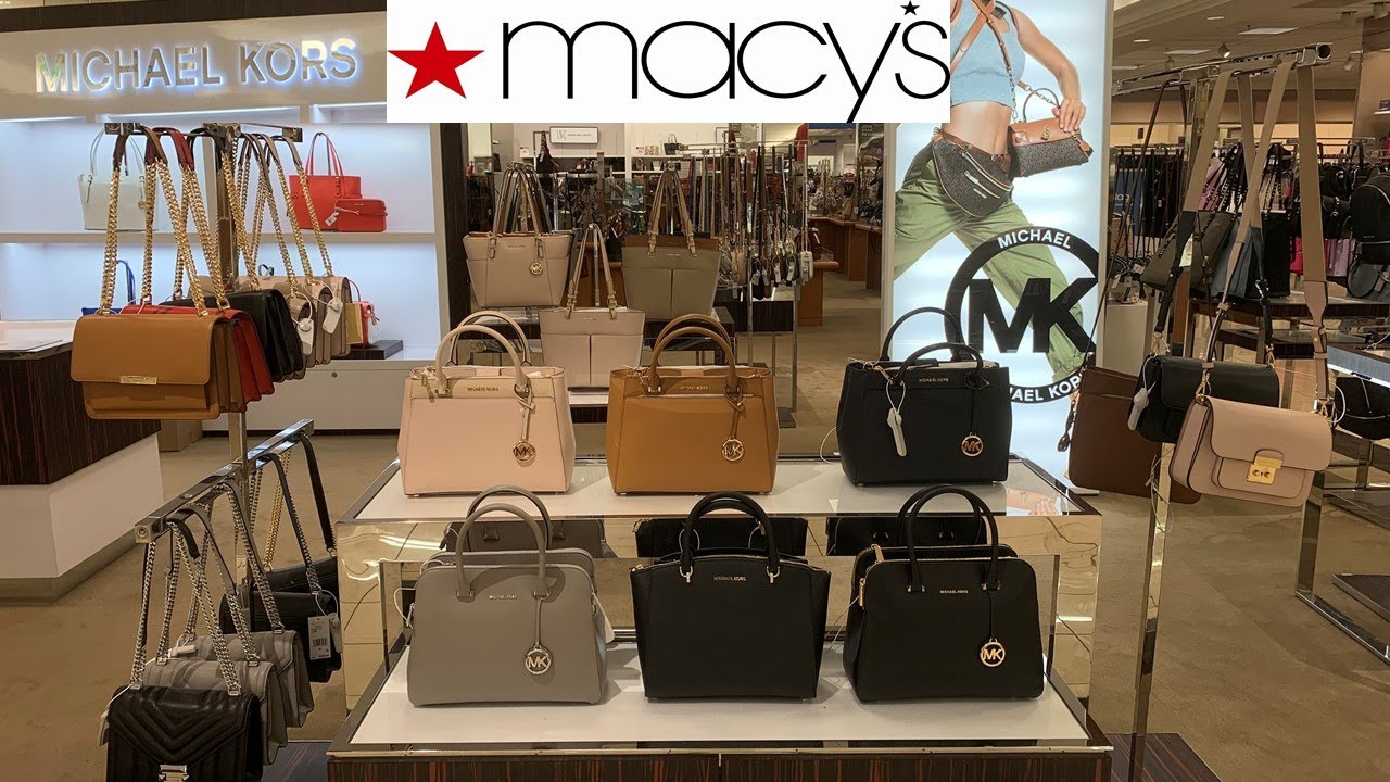 MACY&#39;S DESIGNER HANDBAGS $ PRICES * MICHAEL KORS * COACH | Shop With Me Fall 2019 - YouTube