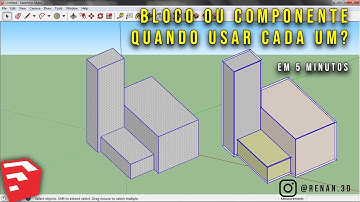 [SKETCHUP] - Diferença entre Grupo e Componente em 5 minutos