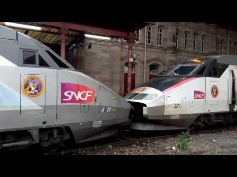 TGV am Straßburger Bahnhof/TGV à la Gare de Strasbourg