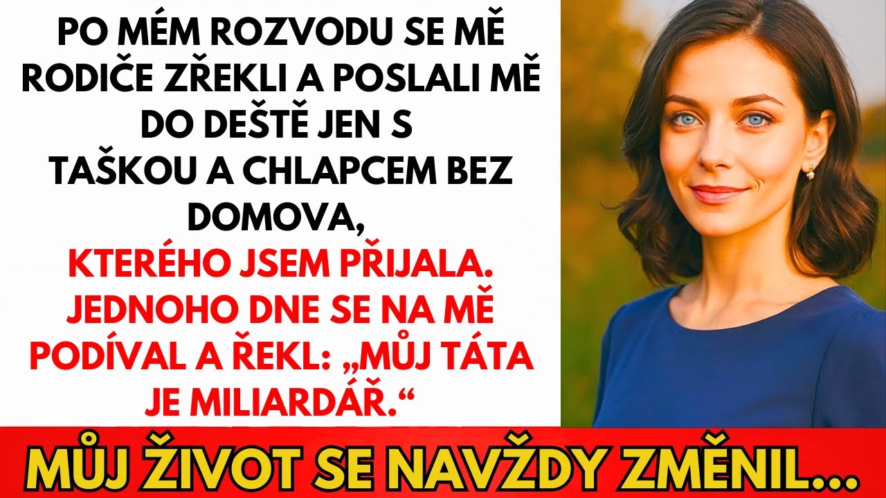 Stála jsem na verandě svých rodičů, promočená do nitra, a v ruce svírala ruku vyděšeného osmiletého kluka. Můj otec na nás pohlédl s čirým odporem a řekl: „Vybrala sis toho toulavého kluka místo...