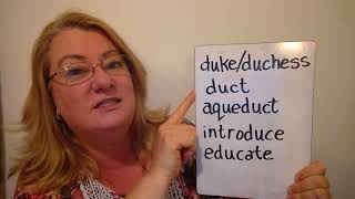 Introduction to the Latin root DUC  DUCT