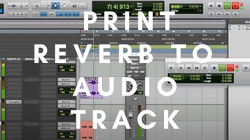 How to Print (Bounce) only an effect (FX: Reverb, Delay) to an Audio Track on Pro Tools (2023)