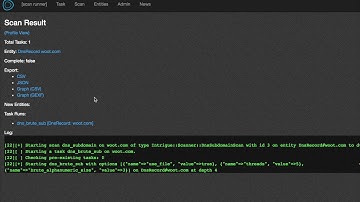 Intrigue Core - Dynamic Scan Runner