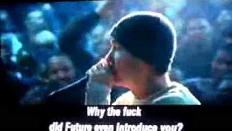 Eminem battling a girl(deleted scene from 8 Mile)